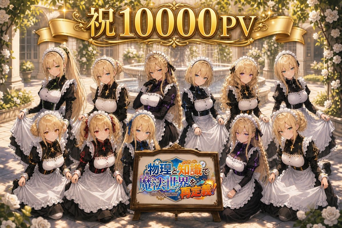 祝10000PV 戦闘メイドシスターズ(庭園)